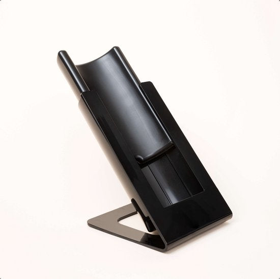 Elegant Black Acrylic Wine Cooler with Reusable Cooling Element